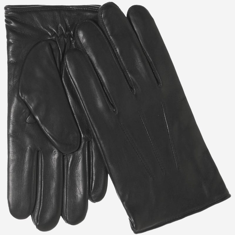 Classic Italian lambskin leather gloves with cashmere lining & touchscreen (3)