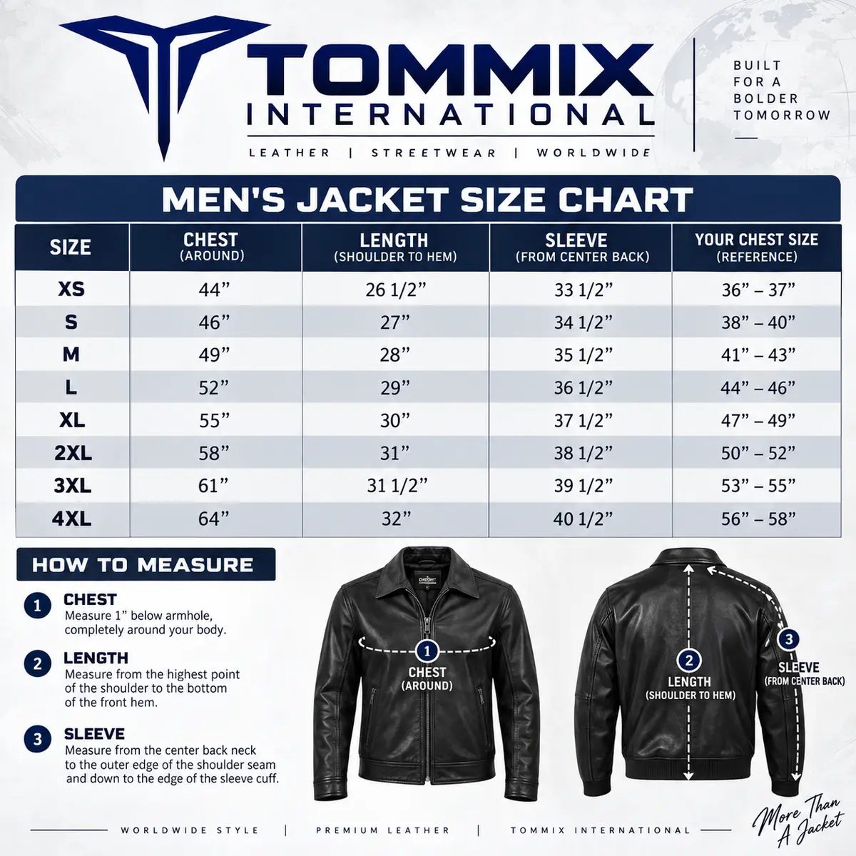 Tommix Size Chart 