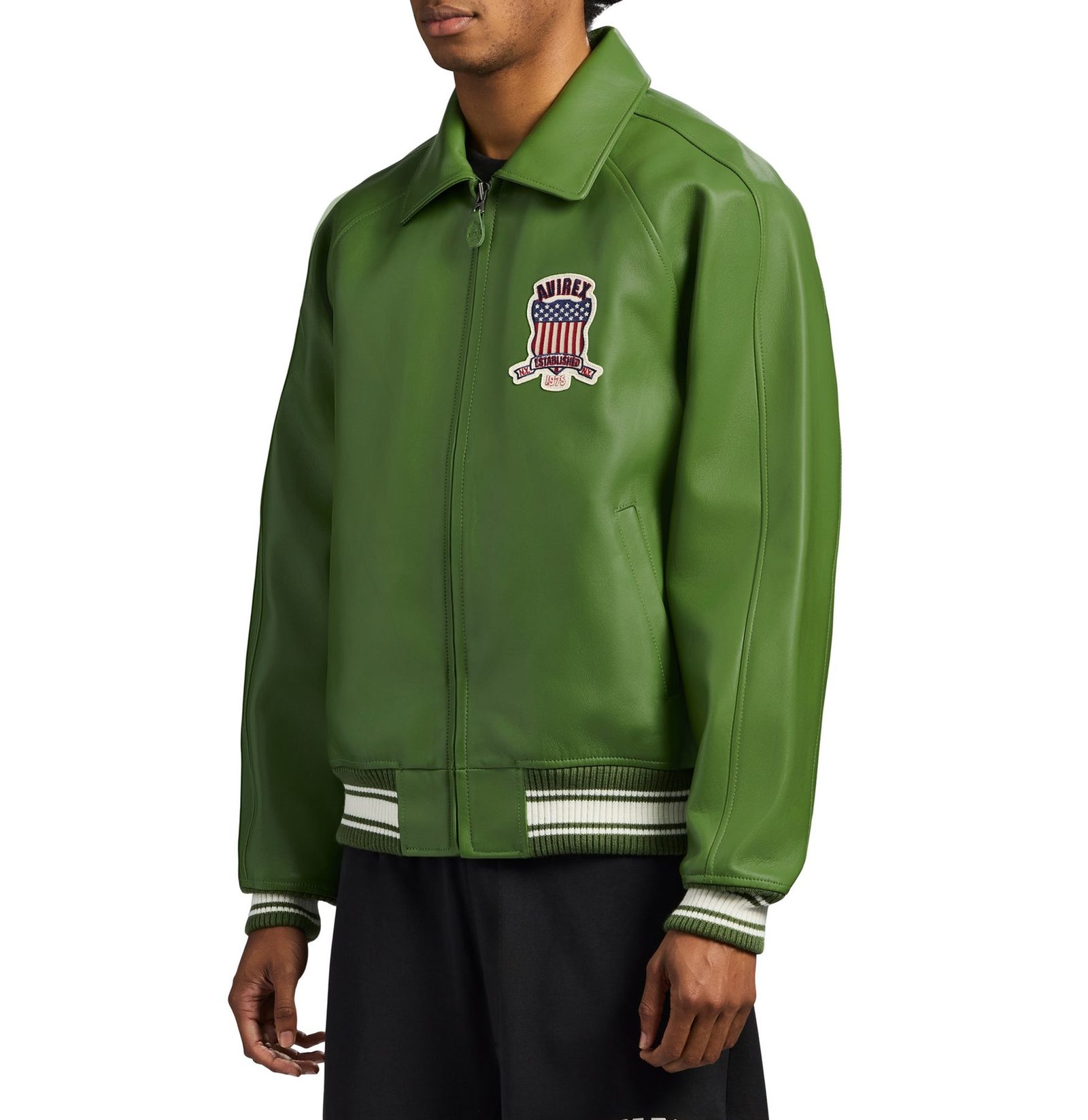 Men's Leather icon MOSS Bomber Jacket  (3)