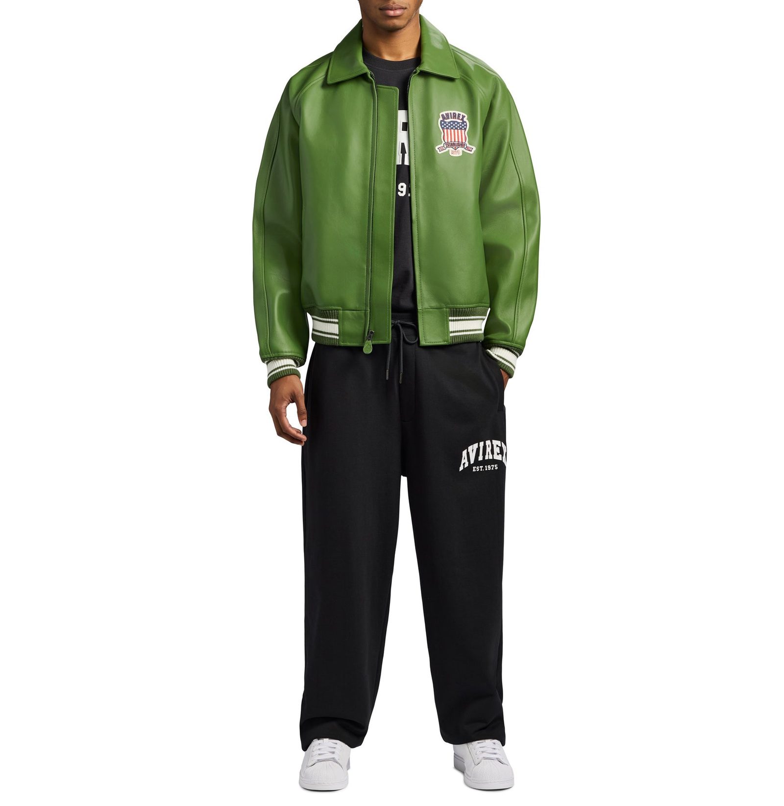 Men's Leather icon MOSS Bomber Jacket  (2)