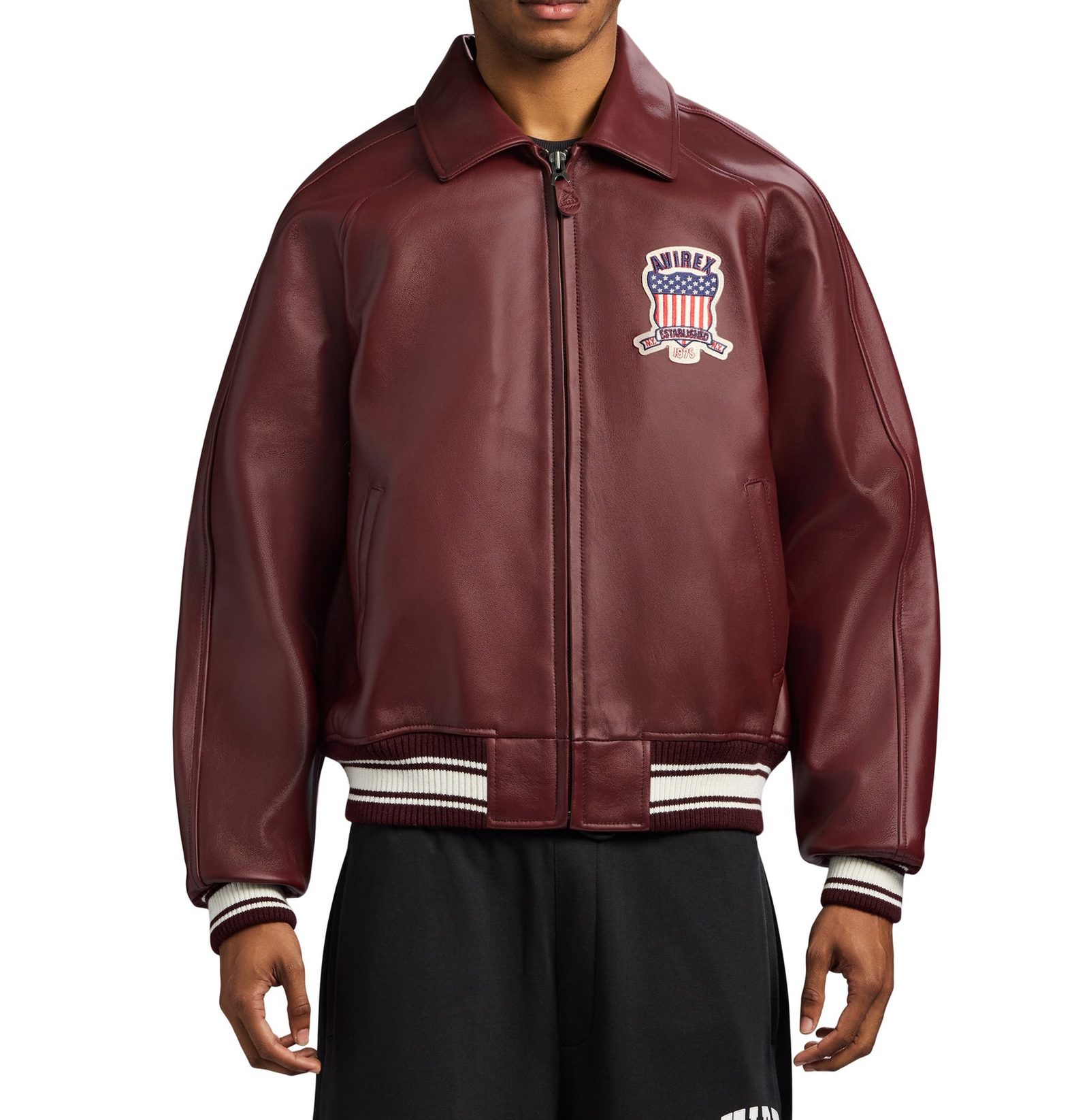 Men's Leather icon OXBLOOD Bomber Jacket (5)