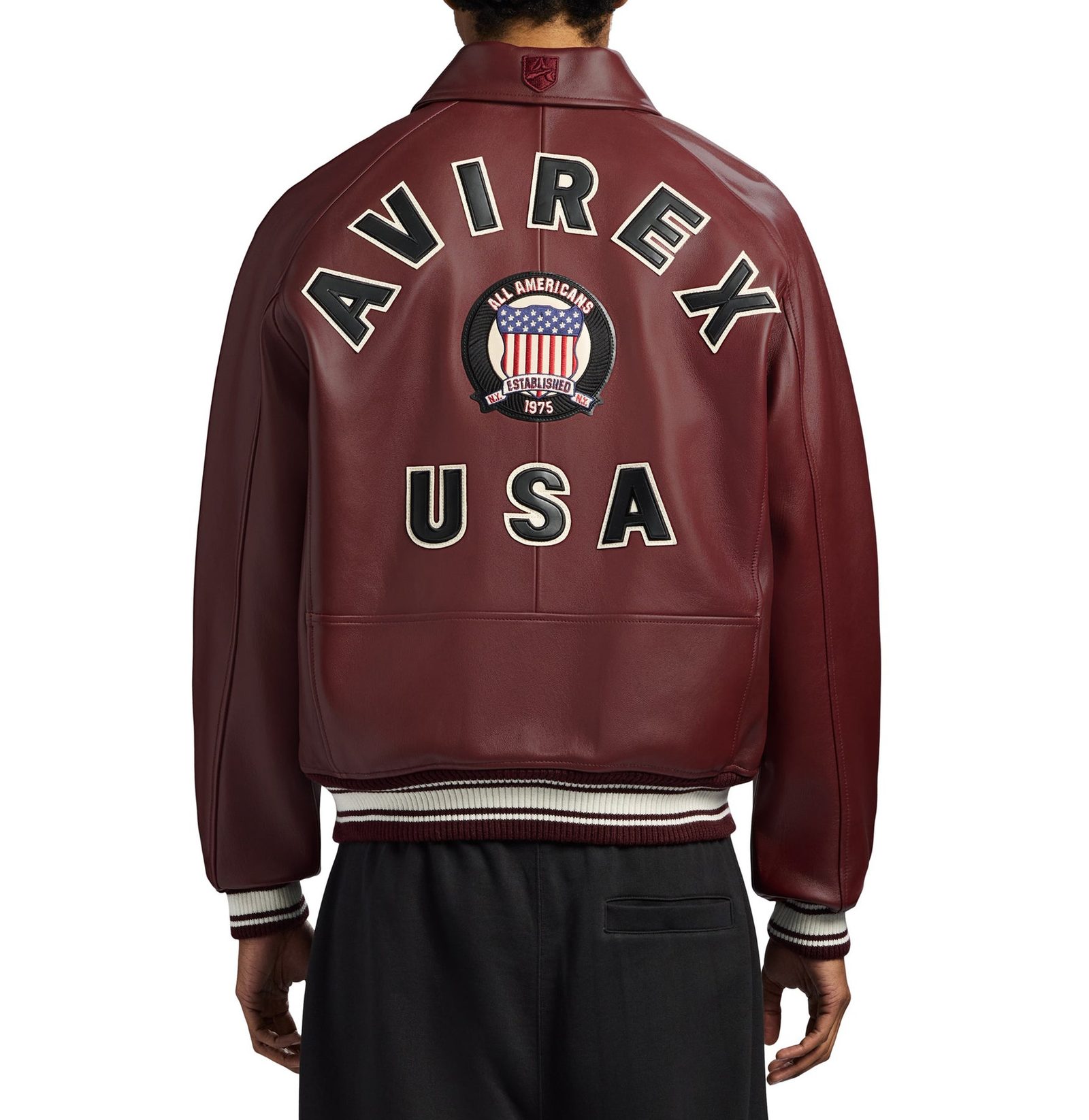 Men's Leather icon OXBLOOD Bomber Jacket (4)