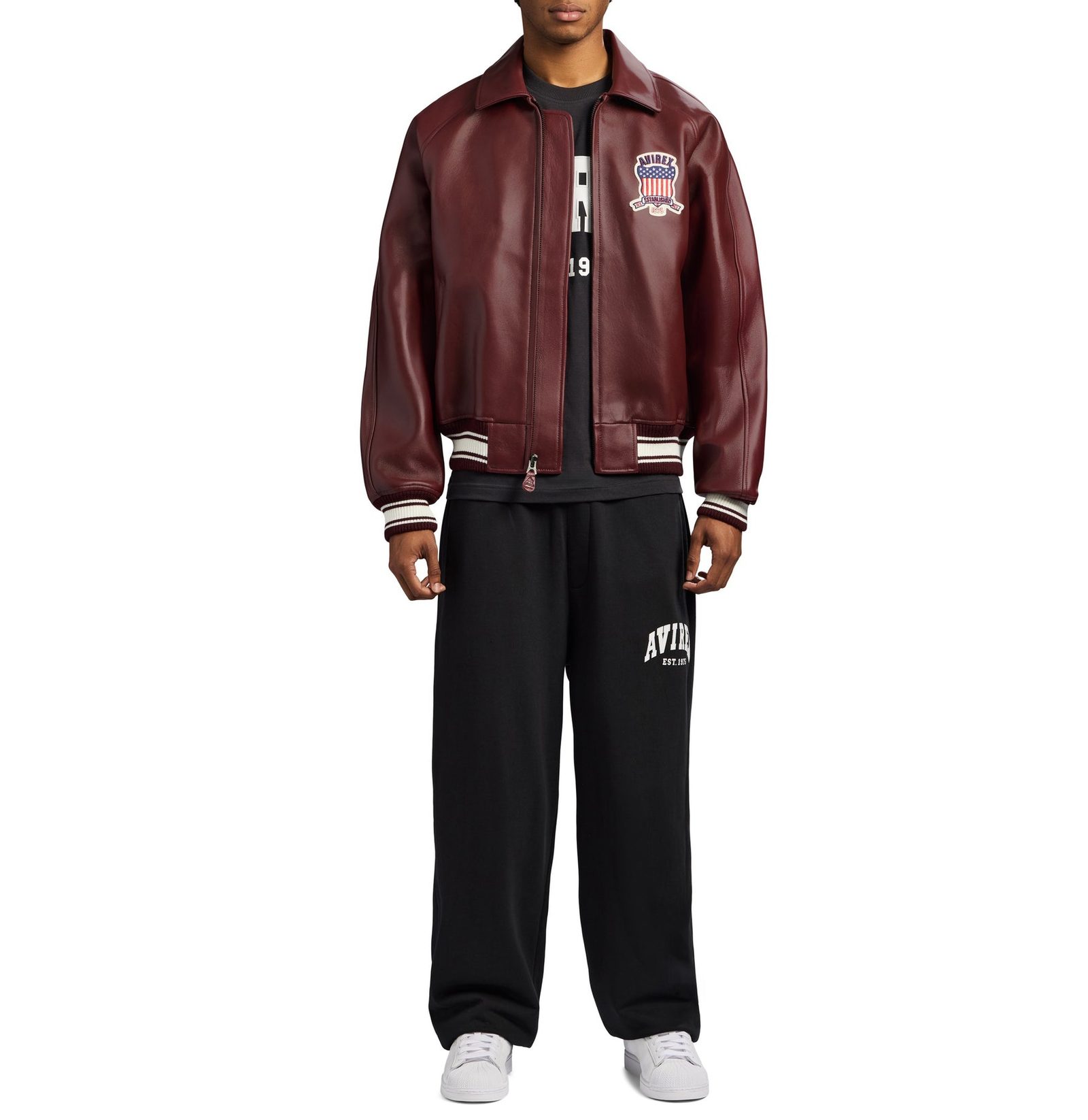 Men's Leather icon OXBLOOD Bomber Jacket (1)
