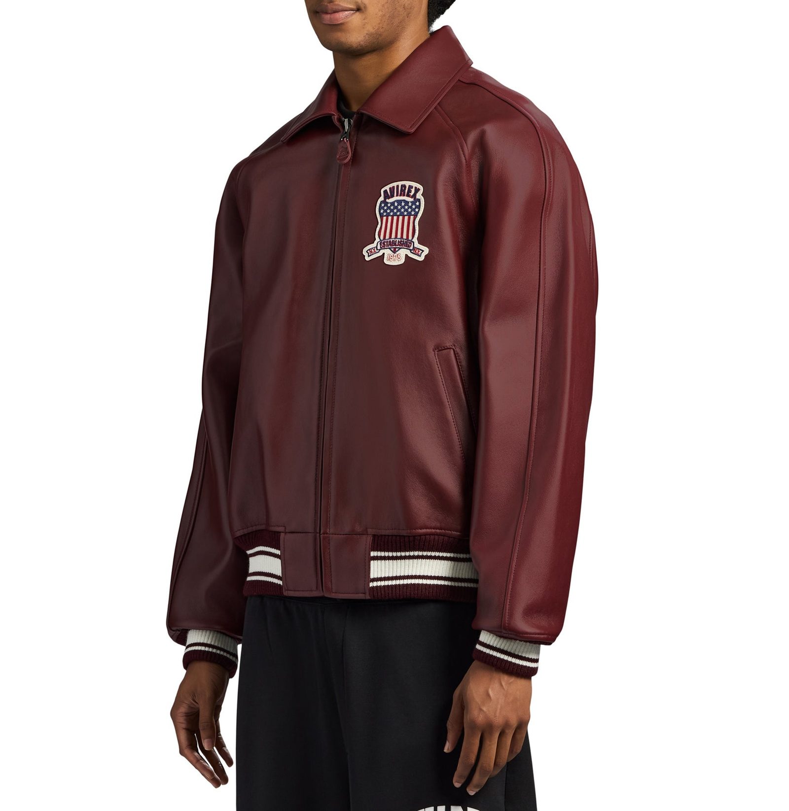 Men's Leather icon OXBLOOD Bomber Jacket (3)