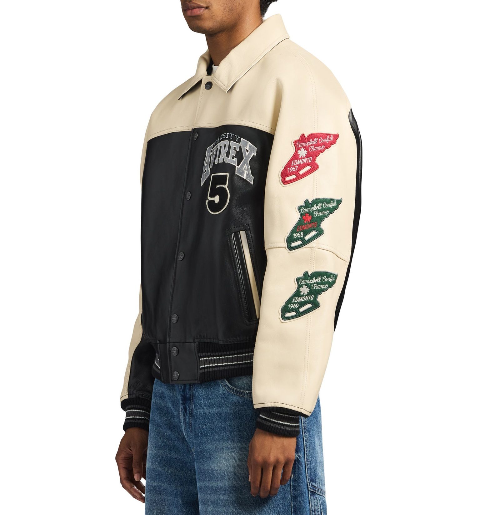 Men's Leather NORTHWEST WILD BEARS Bomber Jacket (3)
