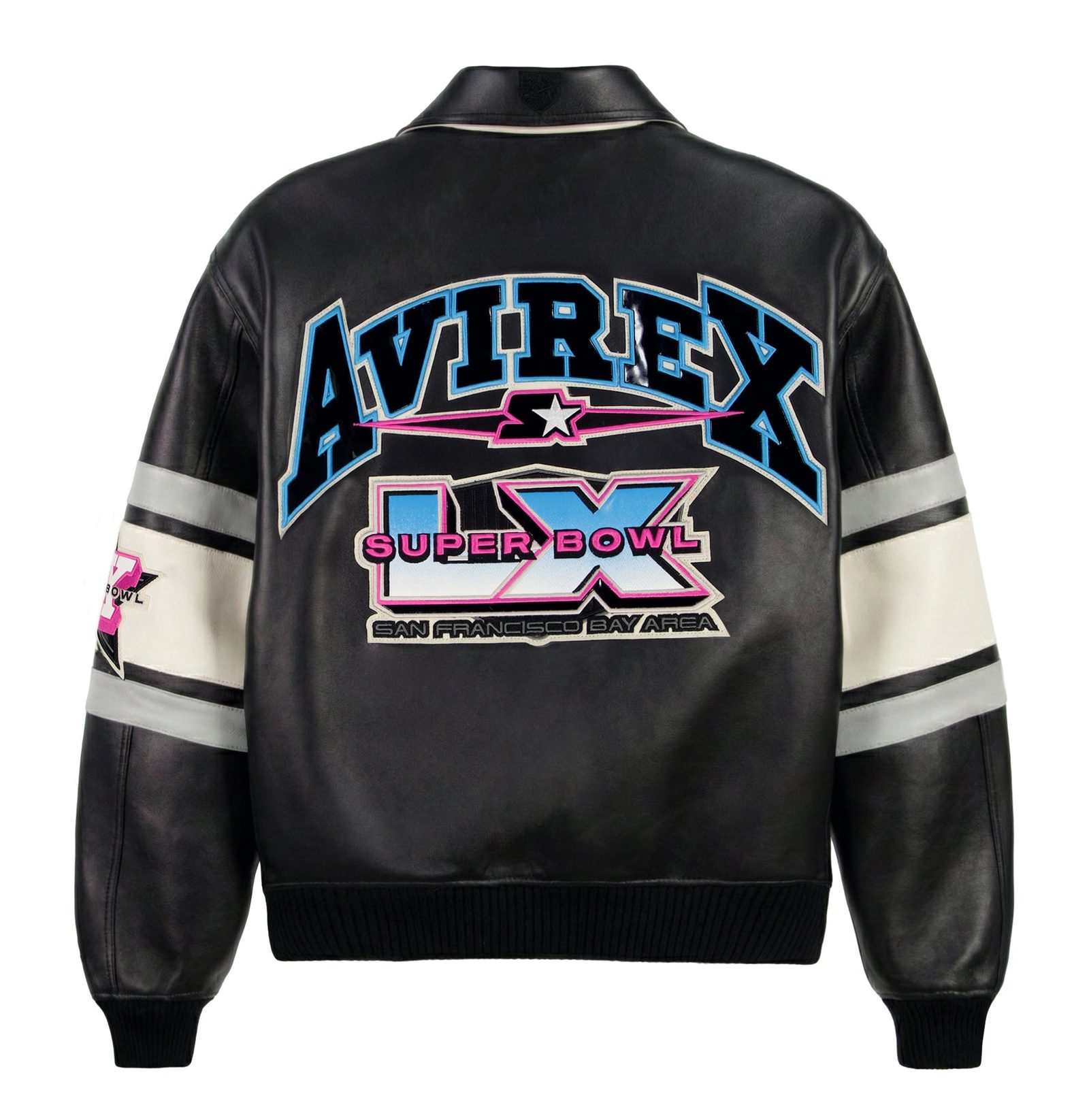 AVIREX X STARTER SUPER BOWL LX LEATHER JACKET (6)