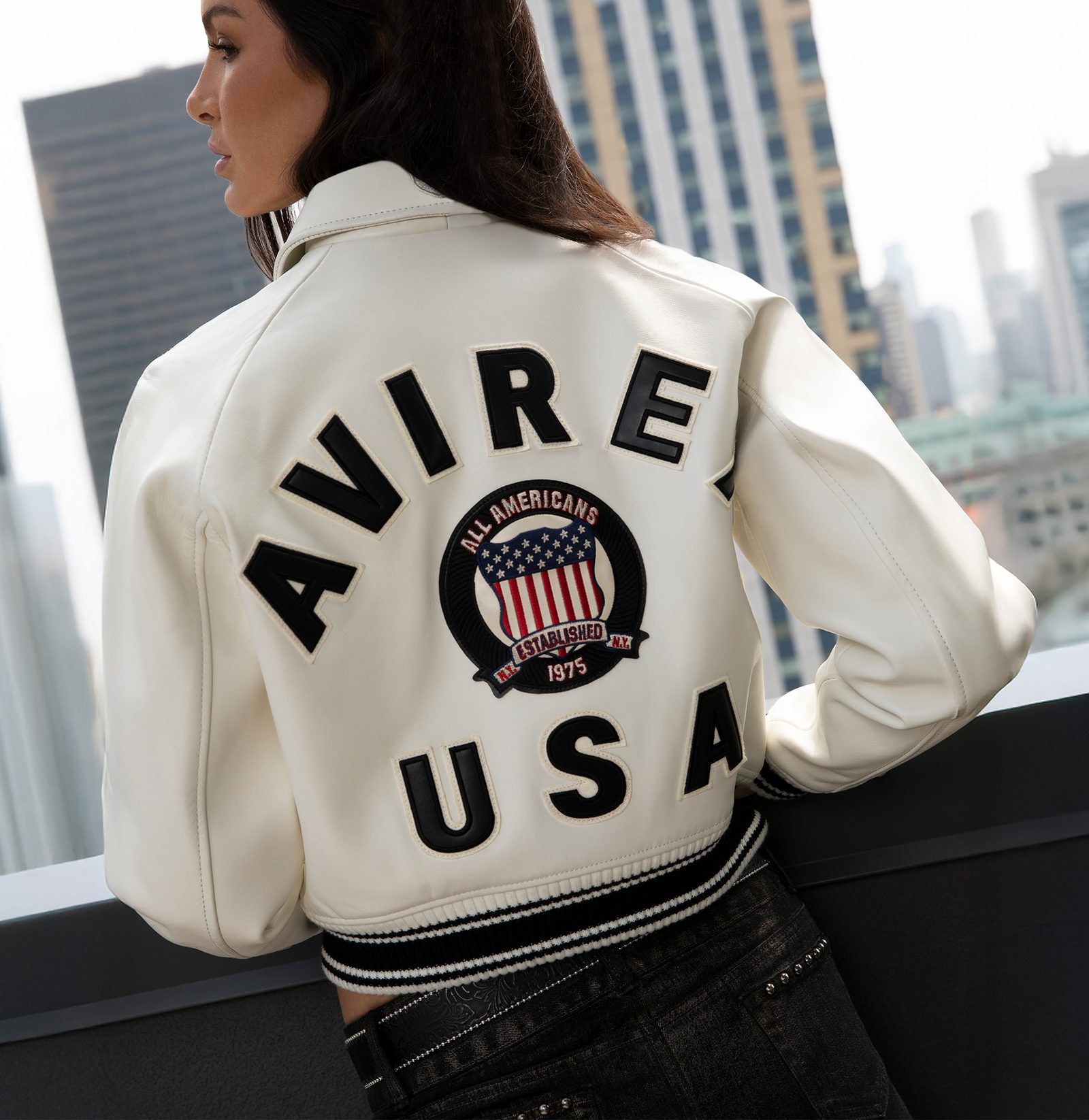 Women's Avirex SNOW WHITE icon jacket (2)