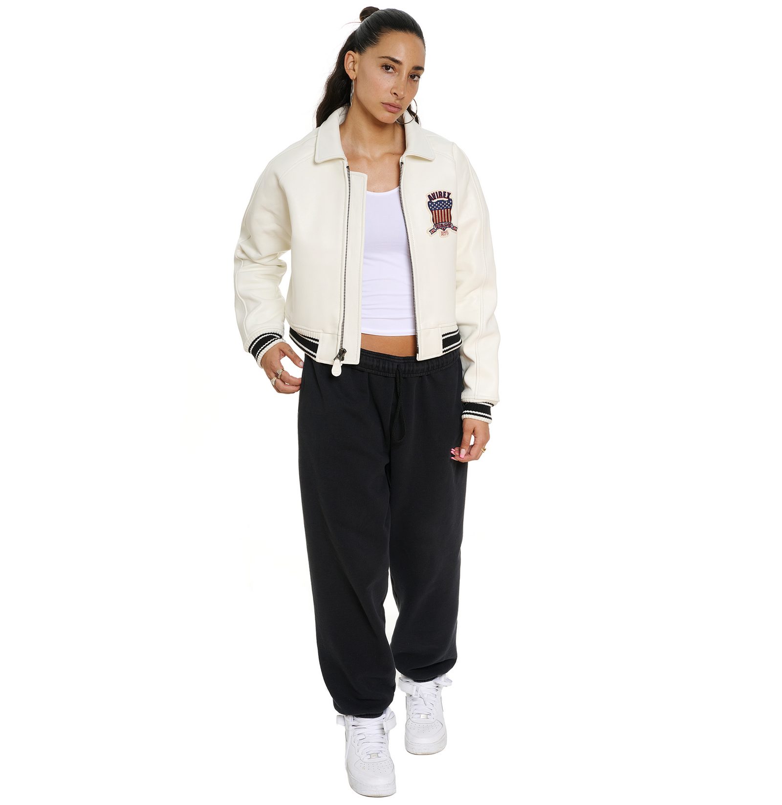 Women's Avirex SNOW WHITE icon jacket (3)
