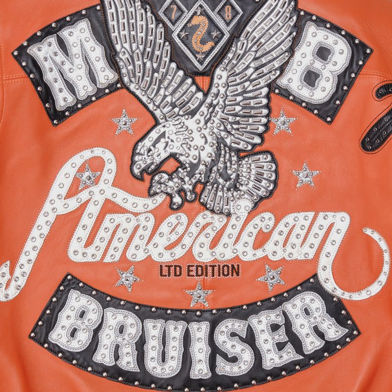 Pelle Pelle Women's American Bruiser Orange Jacket | Leather Jacket (1)