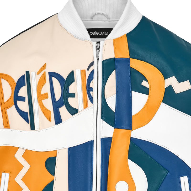 Women's Pelle Pelle White Picasso Leather Jacket | (2)