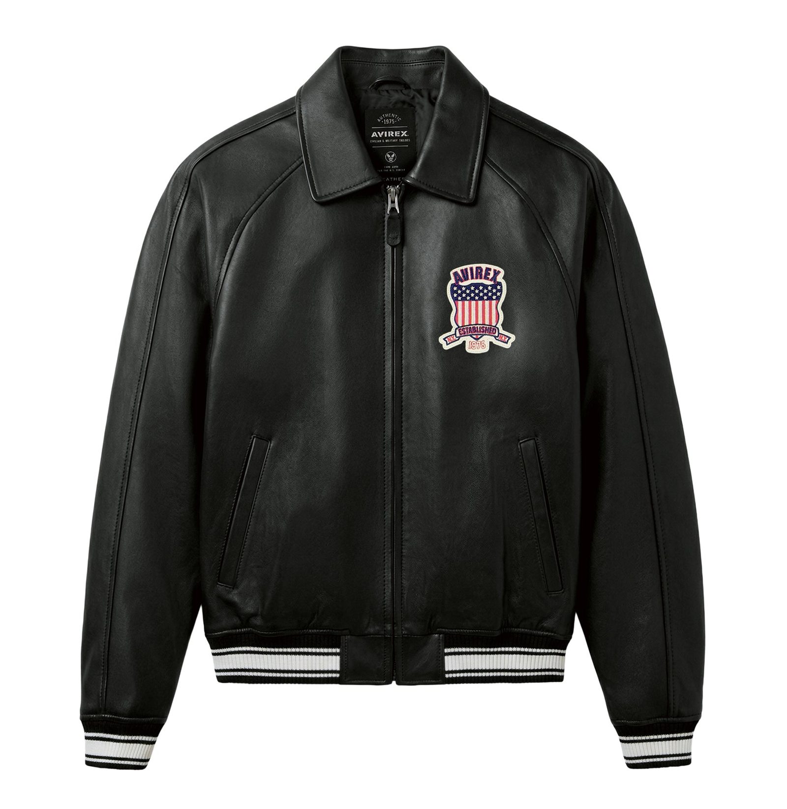 AVIREX BLACK ICON JACKET (8)