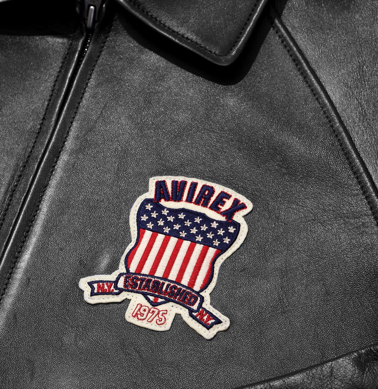 AVIREX BLACK ICON JACKET (2)